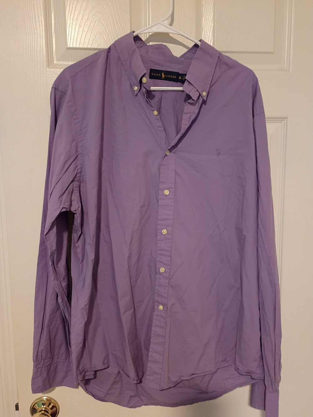 Ralph Lauren Lavender Button-Down Men's Shirt NWOT XL Nice!